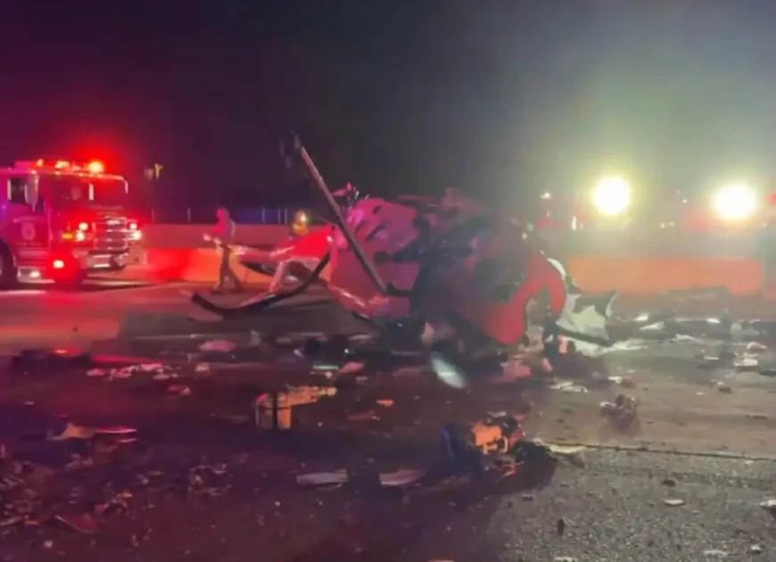 Feci Kaza: Ambulans Helikopter California’da Otoyola İndi